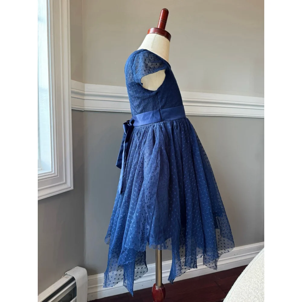 Biscotti Collezioni | Girls' Navy Blue Formal Dress | Size 6